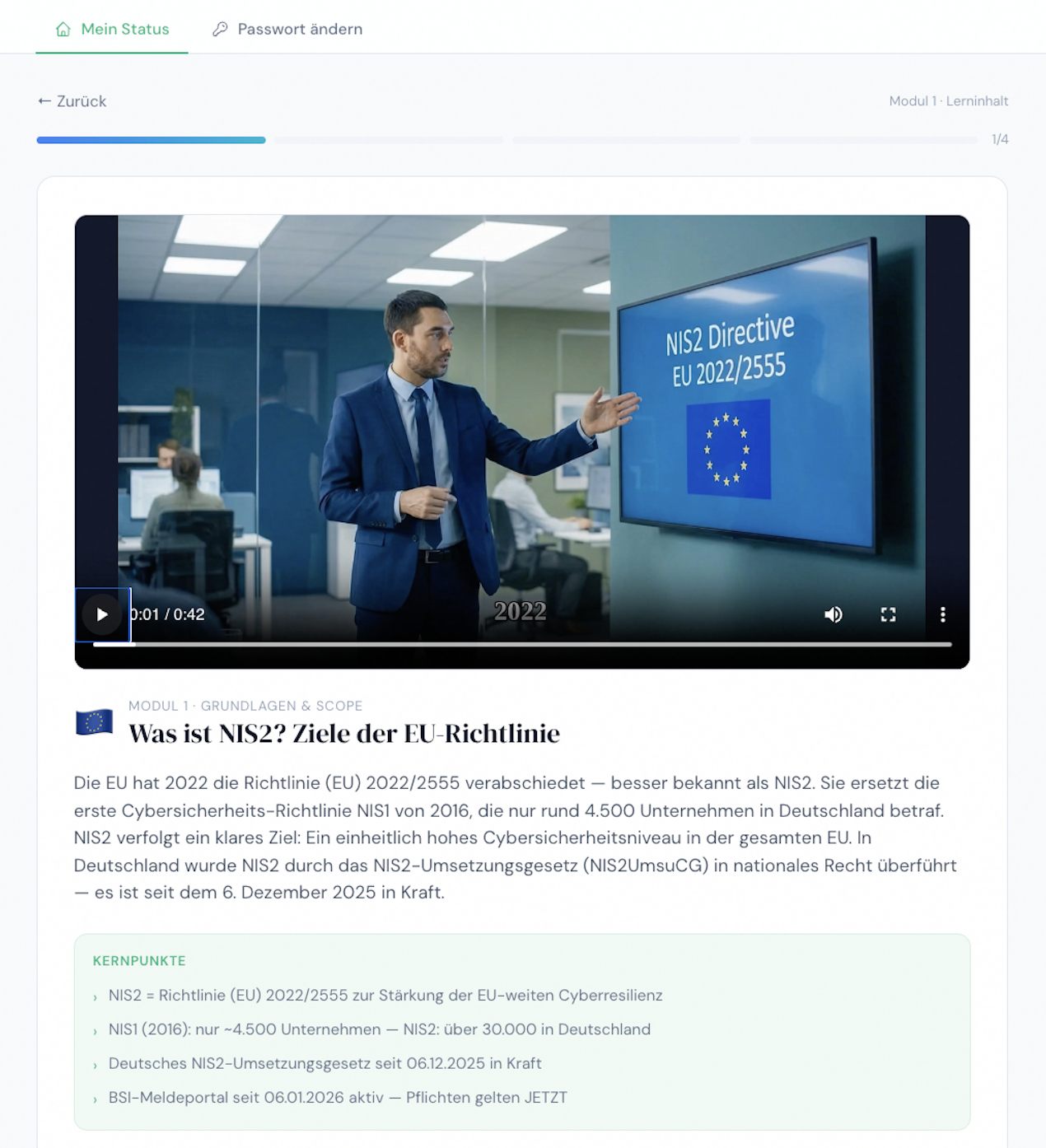 ACTLI NIS2 Kurs Vorschau